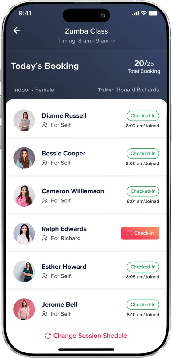 YOLOfit app screen