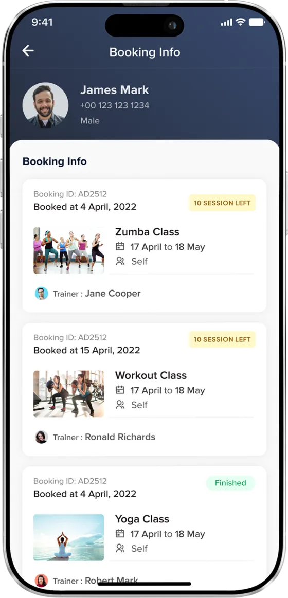 YOLOfit app screen