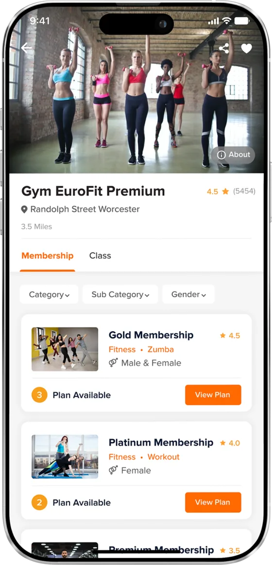 YOLOfit app screen