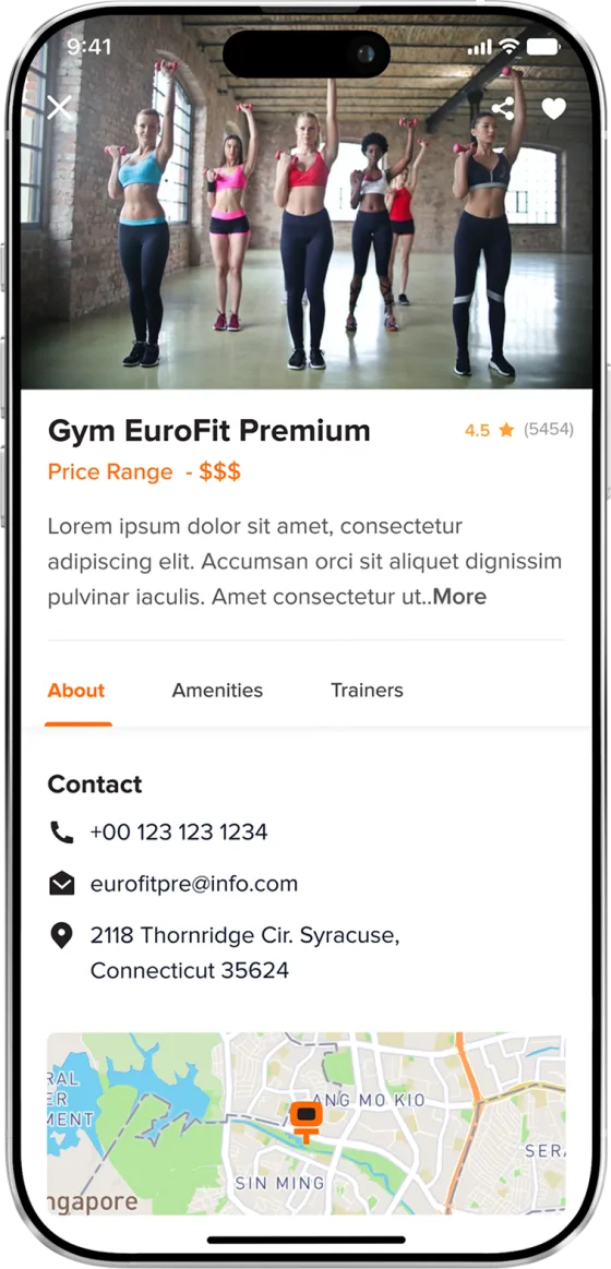 YOLOfit app screen