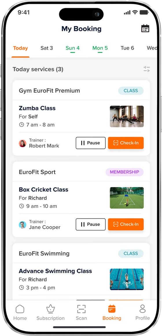 YOLOfit app screen